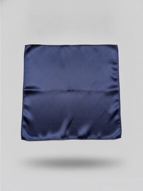 Kenneth Cole Reaction Pocket Square – Solid Navy Blue – 10”